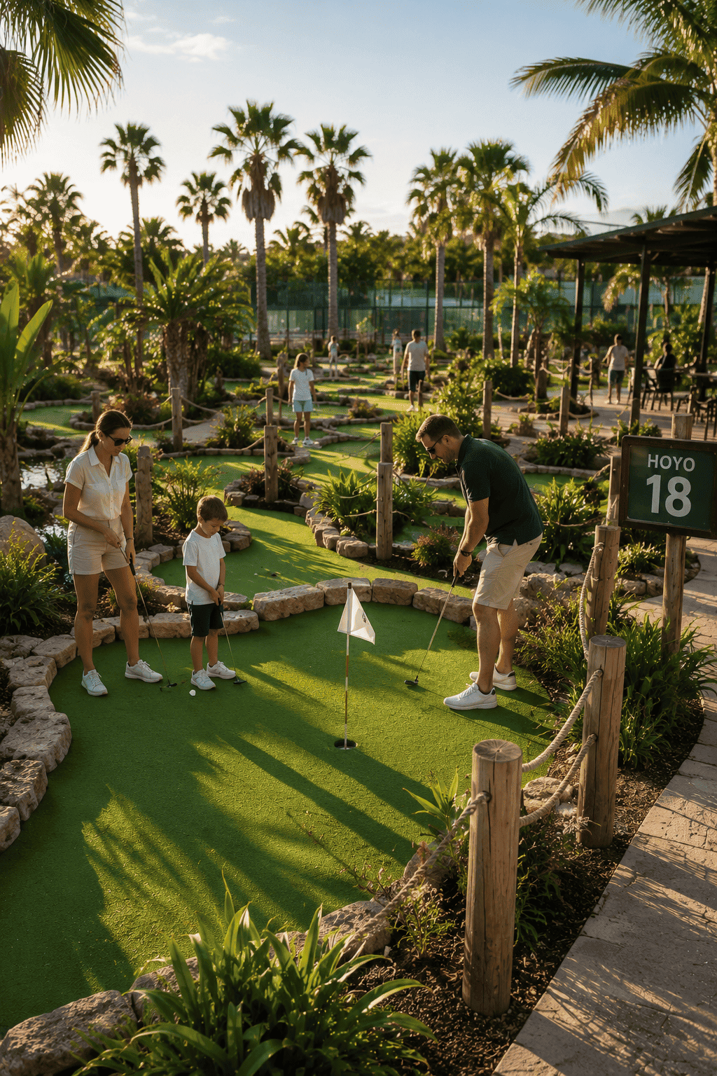 Instalaciones de minigolf al aire libre
